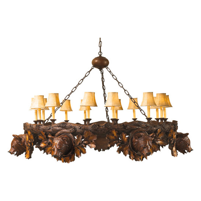 Aspen Bear 14-Light Chandelier
