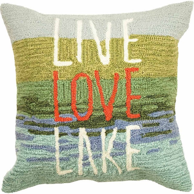 Live Love Lake Accent Pillow