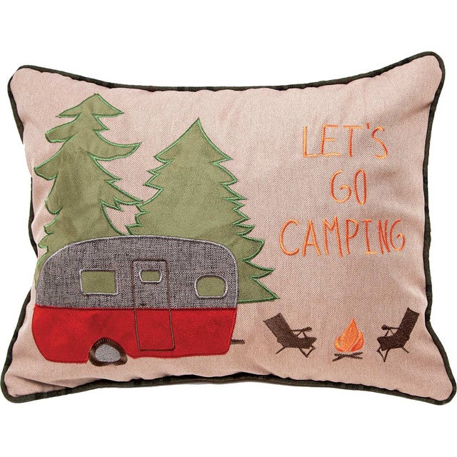 Let's Go Camping Pillow