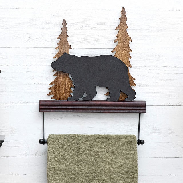 Pine Grove Bear Towel Bar- SALE