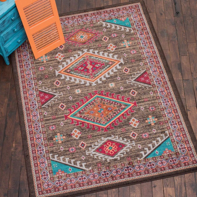 Desert Dance Turquoise Rug Collection