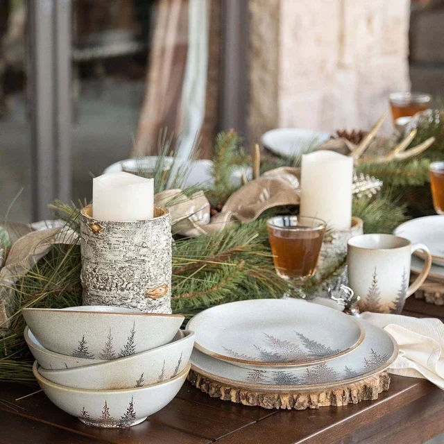 Dusty Pine Grove Dining Set - 19pc - OUT OF STOCK UNTIL 05/29/2026