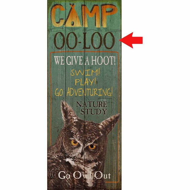 Give a Hoot Personalized Wood Sign