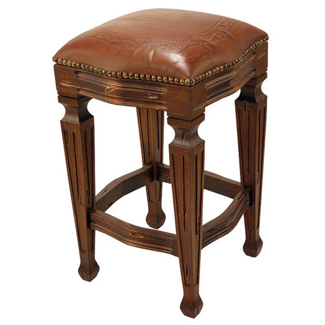 Zorro Stool - Classico Antique Brown