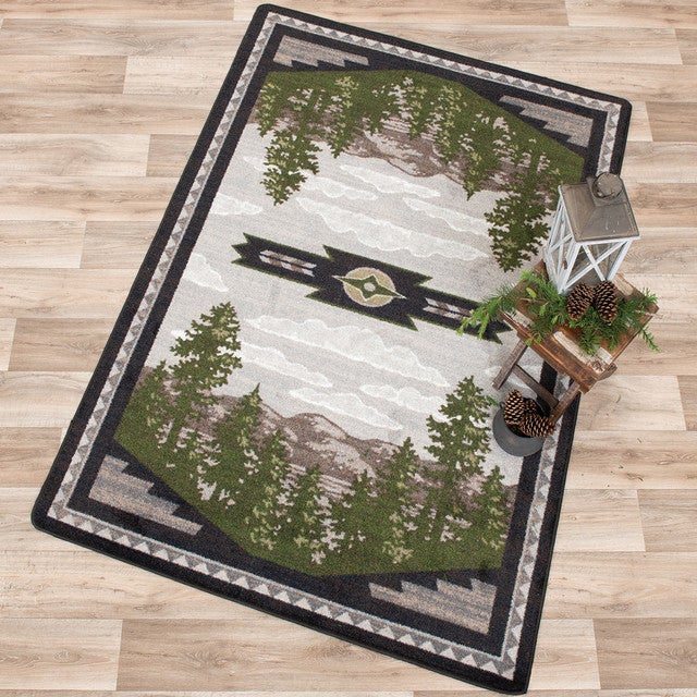 Woodland Horizon Gray Rug Collection