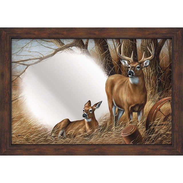 Deer Pair Wall Mirror