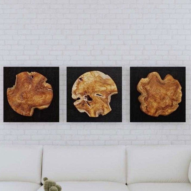 Kettering Wood Wall Art - Set of 3