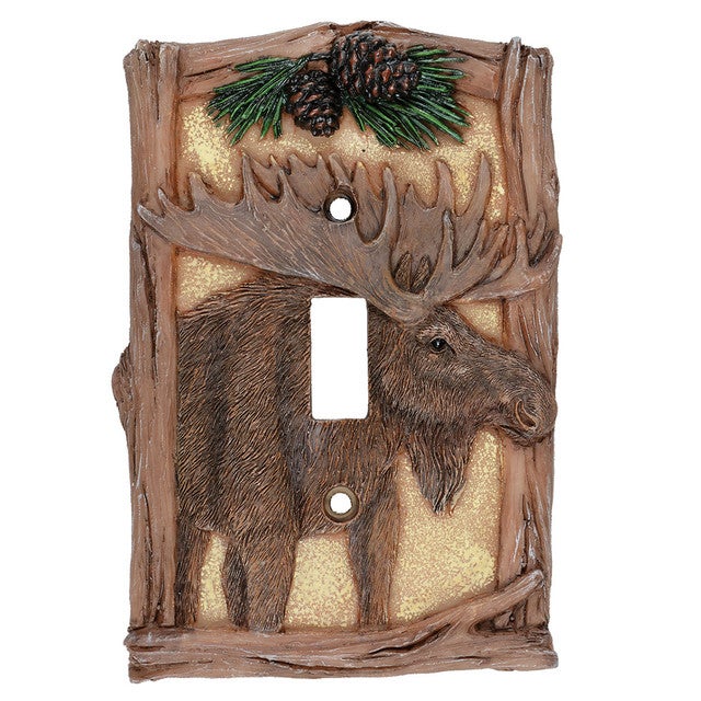 Majestic Moose Single Switch Plate - SALE