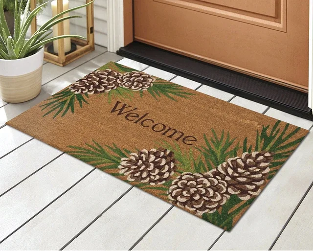 Rustic Pine Welcome Mat - 18 x 30 - OUT OF STOCK UNTIL 05/13/2026