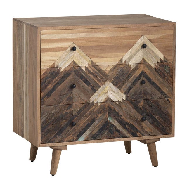 Chevronwood Mountain Three Drawer Chest