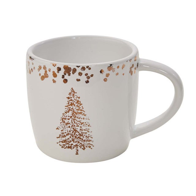 Gold Tree Mug - Set of 4