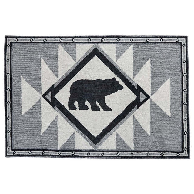 Stone Mountain Bear Hooked Rugs