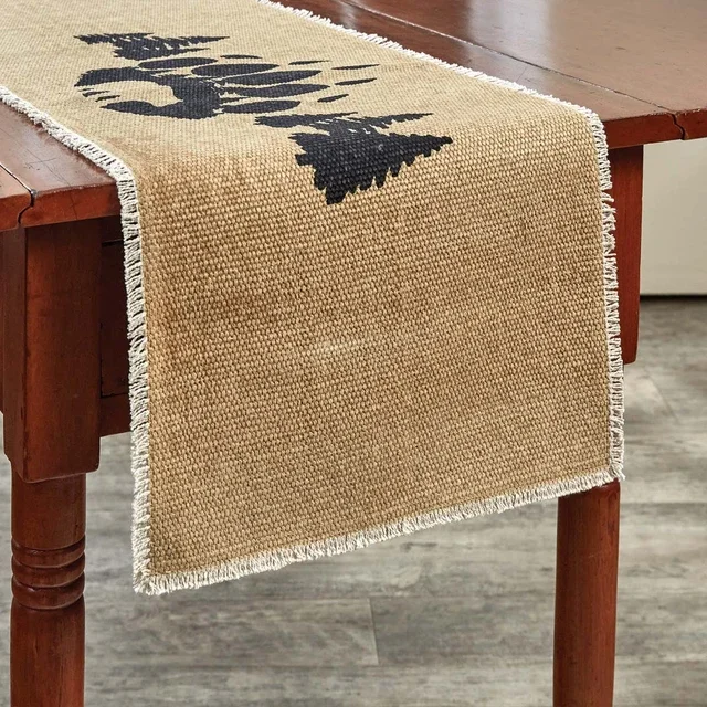 Wildlife Bear Paw Table Runner - 36 Inch