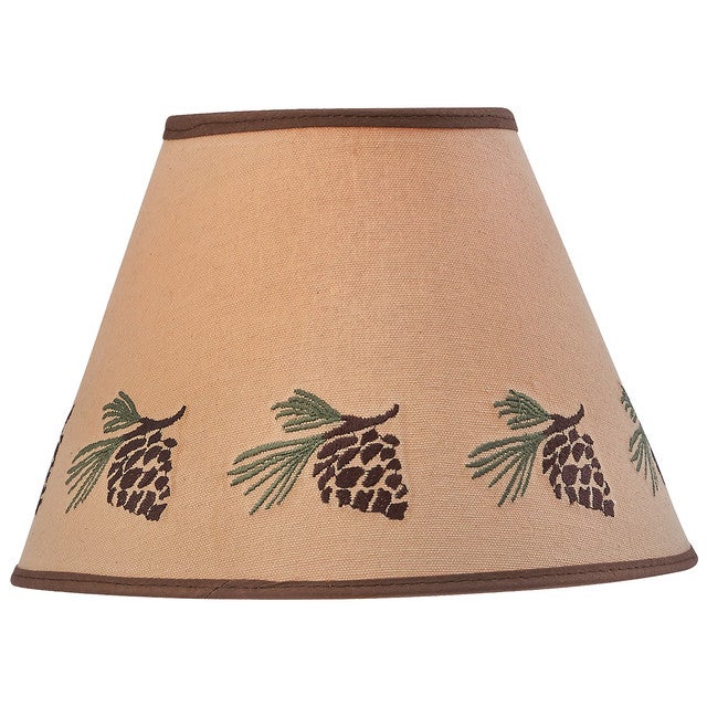 Pinecone Stitched Lampshade - 10 Inch