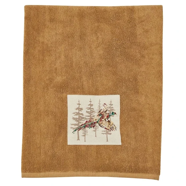 Pheasant in Flight Bath Towel