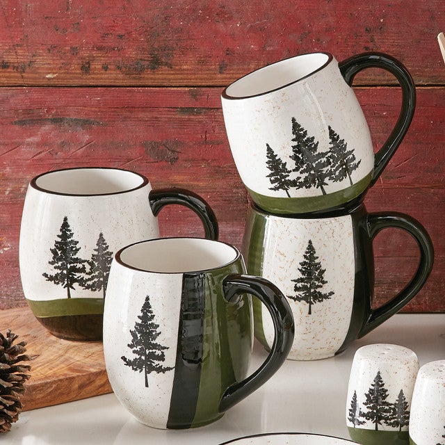 Pine Ridge Mugs - Set of 4- SALE