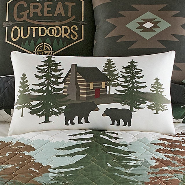 Cabin Bears Accent Pillow