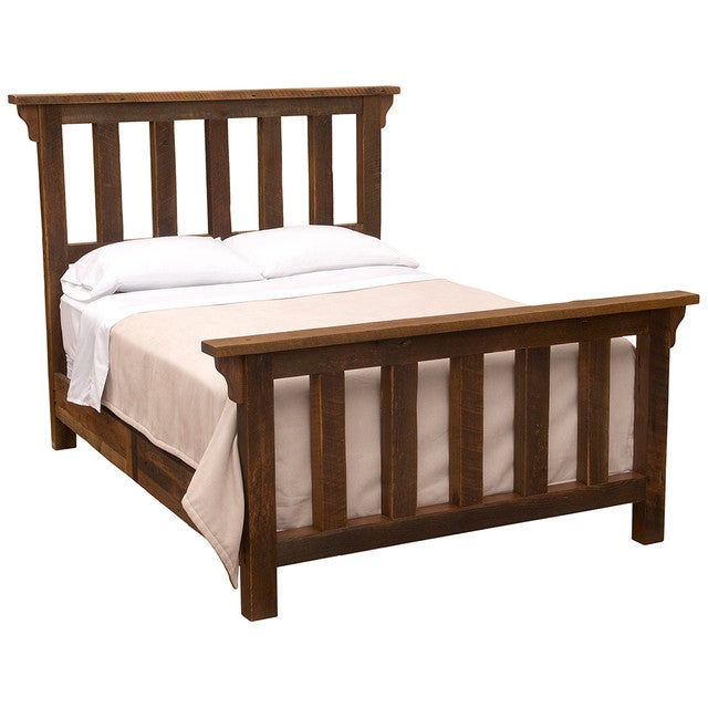 Barnwood Post Complete Bed - Twin