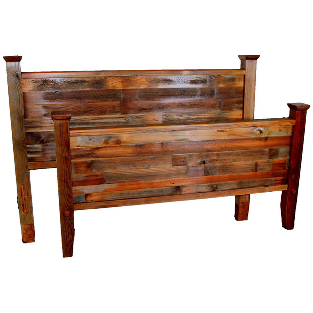 Barnwood Straight Leg Bed - Twin