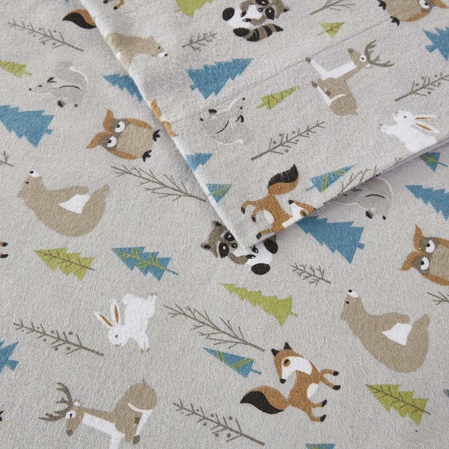 Forest Friends Flannel Sheet Sets