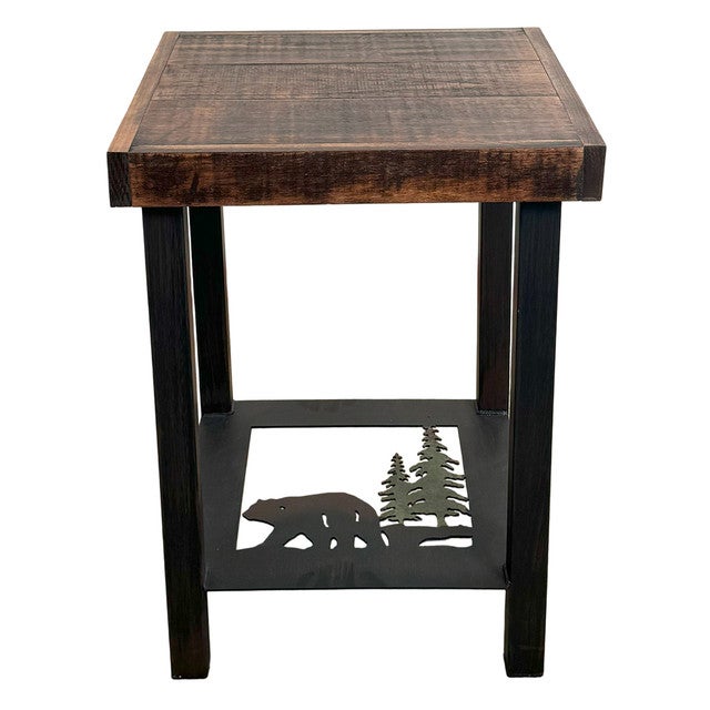 Bear Forest Square End Table
