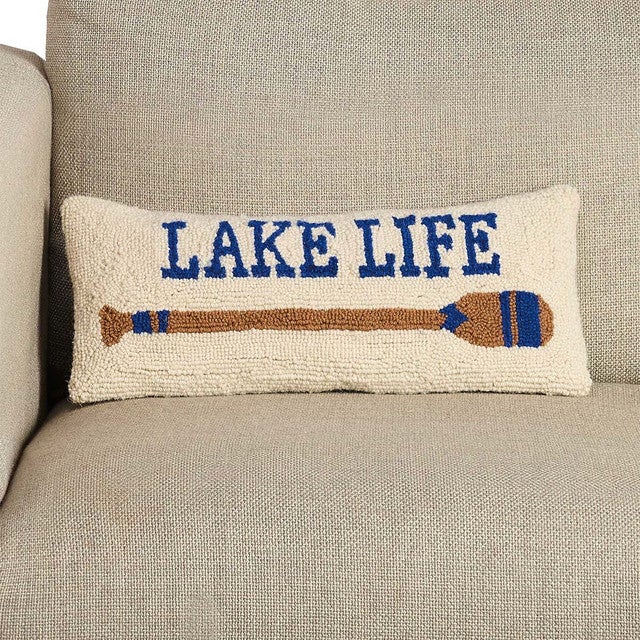 Lake Living Hooked Pillow