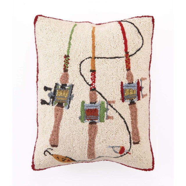 Wilderness Fishing Rods Hooked Pillow - OUT OF STOCK UNTIL 01/29/2026