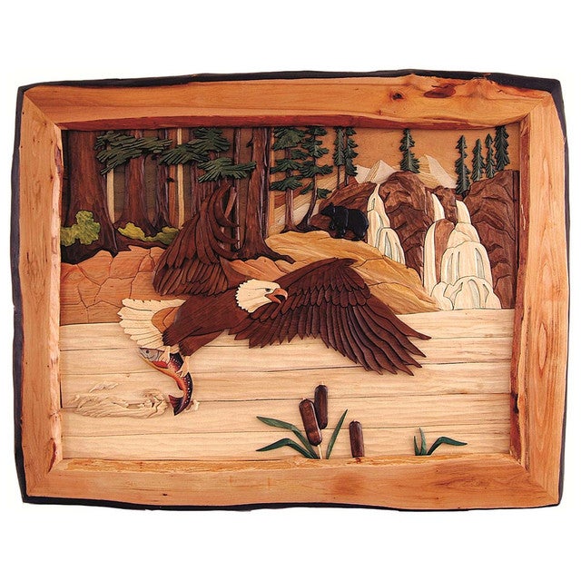 Woodland Eagle & Bear Wall Art