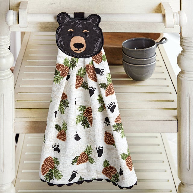 Bear Paws & Cones Kitchen Towel- SALE