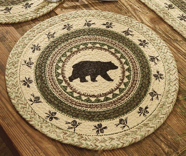 Wildlife Bear & Pinecones Placemat
