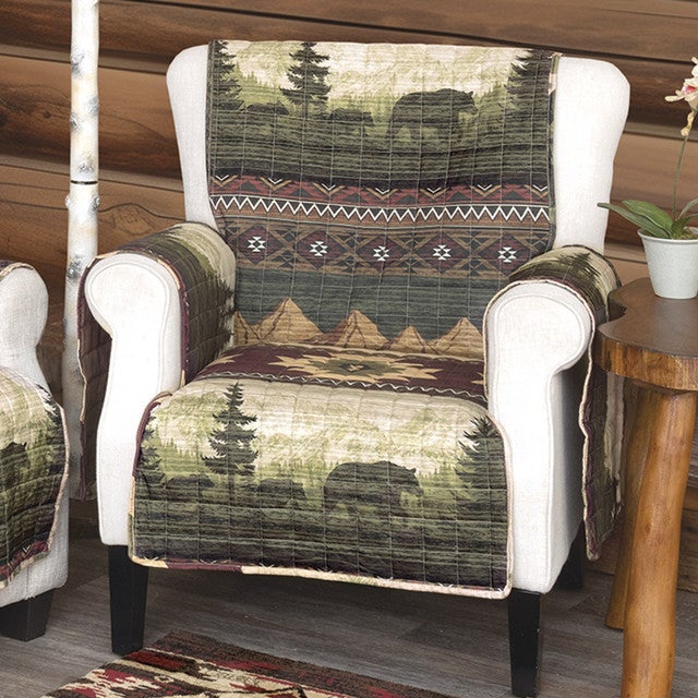 Mountain Meadow Moose & Bear Chair Cover