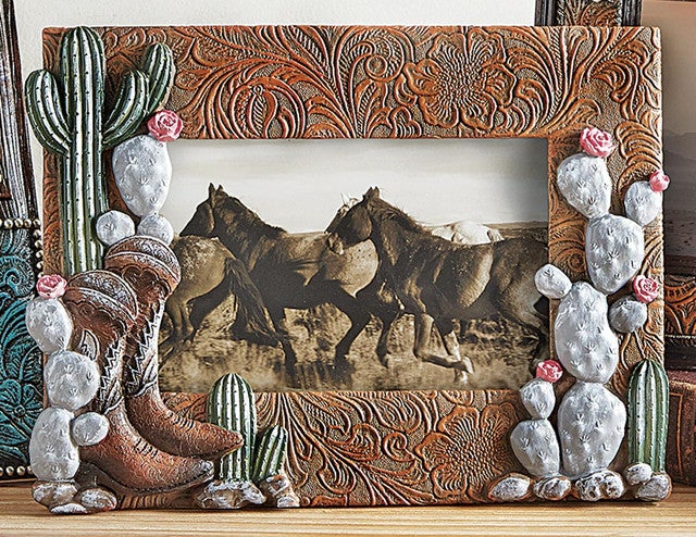 Boots & Cactus Photo Frame