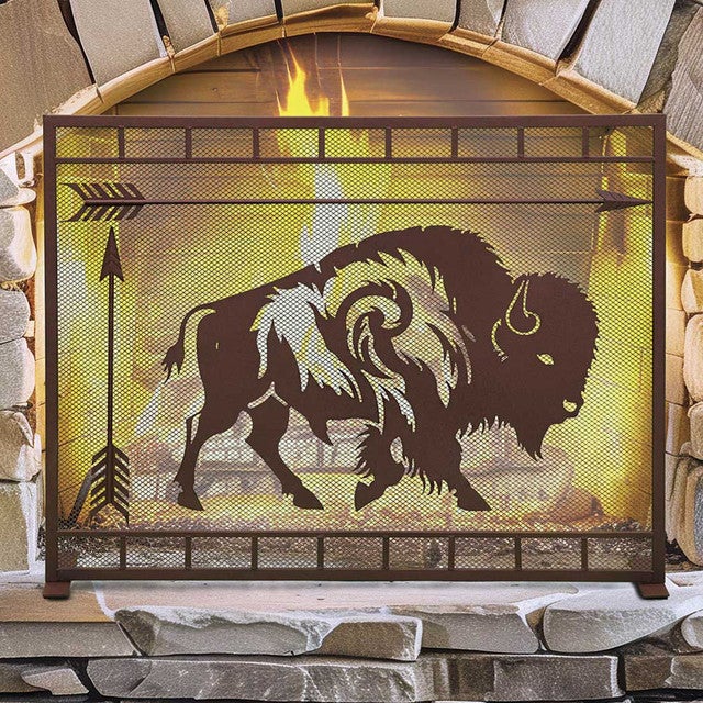 Buffalo Arrow Fireplace Screen Panel- SALE