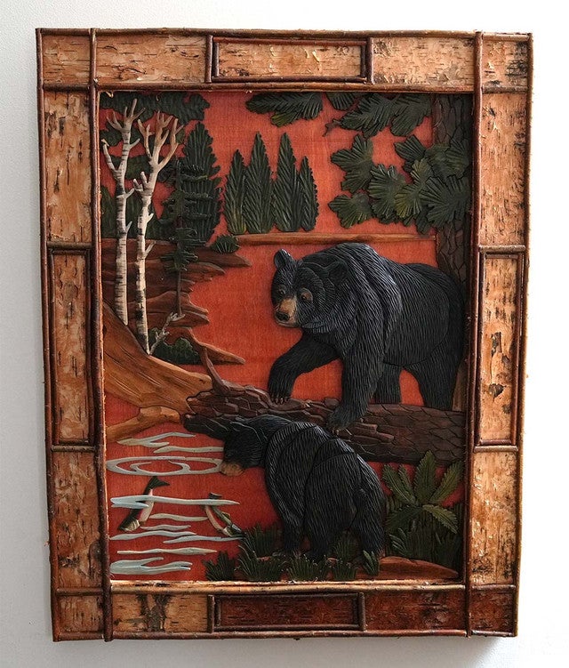 Fishing Bear Wall Art