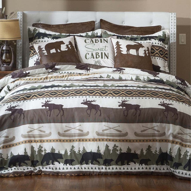 Wildlife Lodge Bed Set - Queen