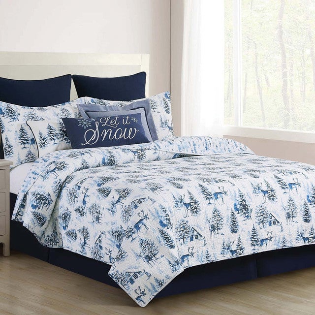 Winter's Grace Quilt Set - Full/Queen