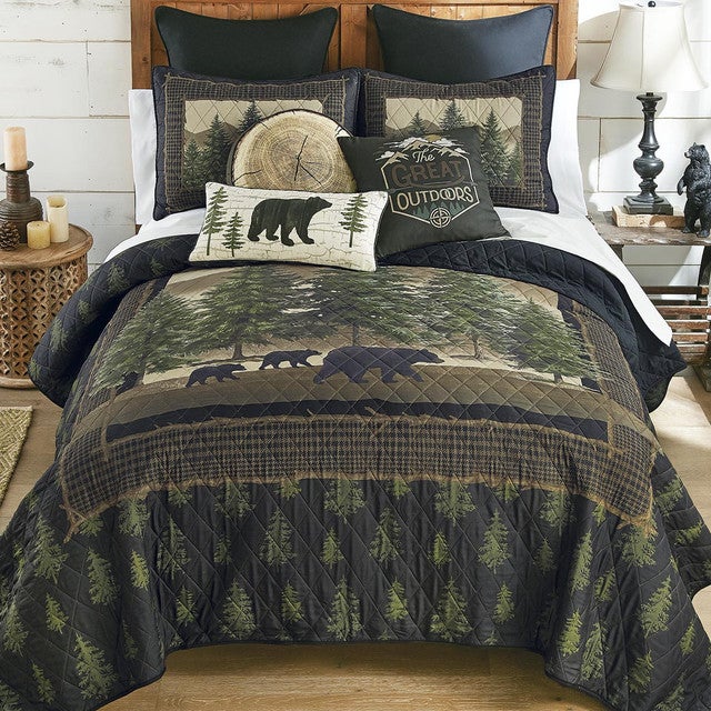 Spruce Bear Quilt Bedding Collection