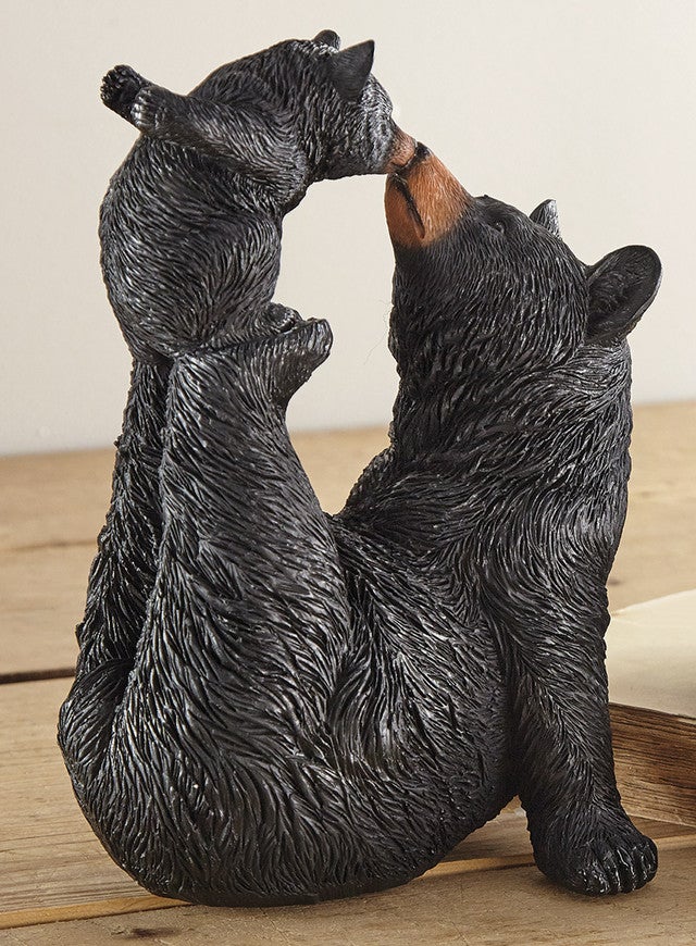 Black Bear Love Sculpture