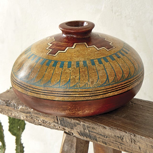 Spirit Quest Clay Pottery Vase