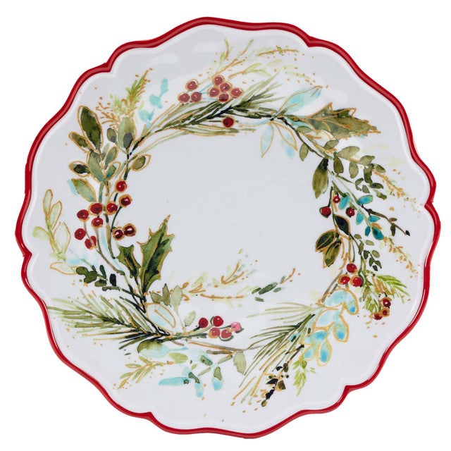 Forest Christmas Dinner Plates - Set of 4