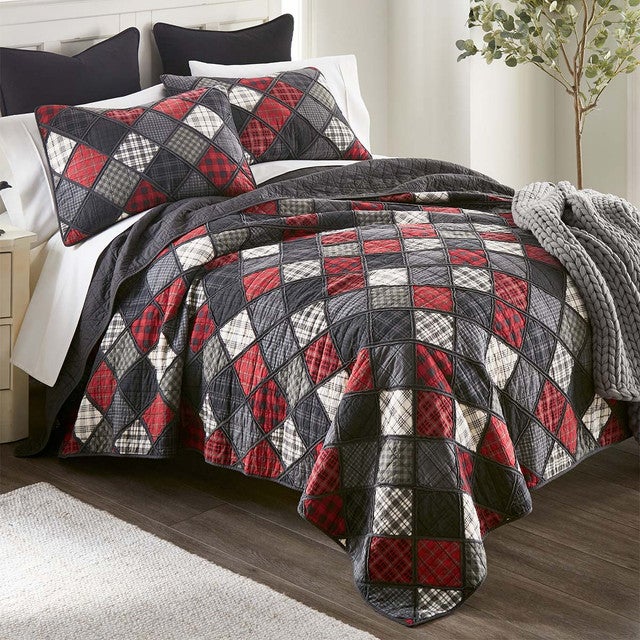 Timber Ridge Plaid Quilt Set - Queen