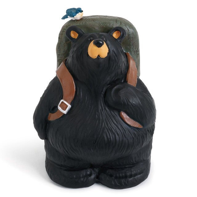 Backpacking Bear Figurine - OUT OF STOCK UNTIL 02/18/2026
