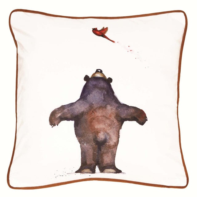 Flying Bear Pillow & Throw