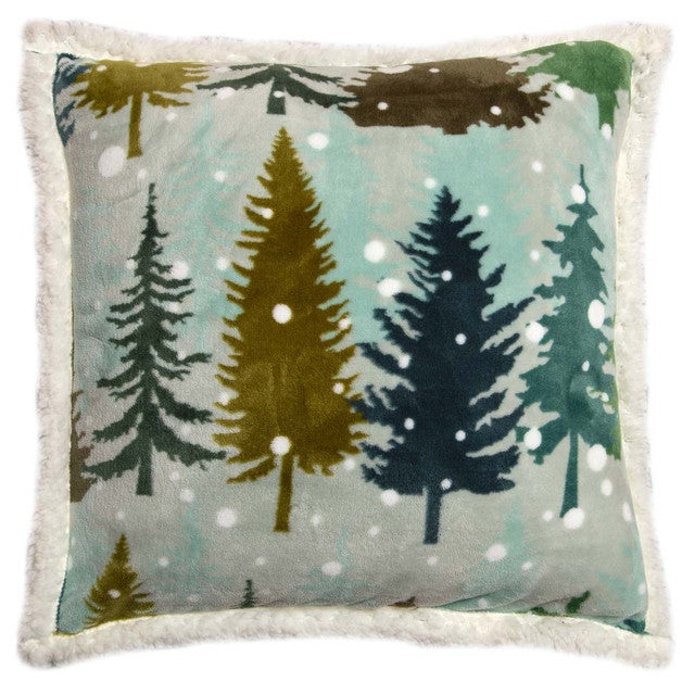 Winter Forest Plush Sherpa Pillow - OUT OF STOCK UNTIL 12/04/2025