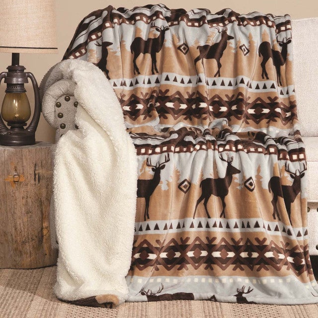 Lakeside Plush Sherpa Throw