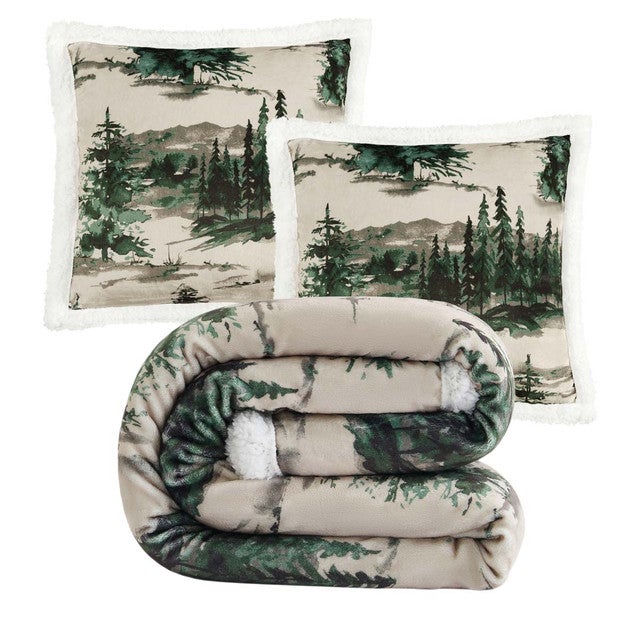 Misty Morning Pillow & Throw