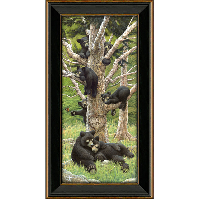 Bear Family Tree Personalized Print - Large
