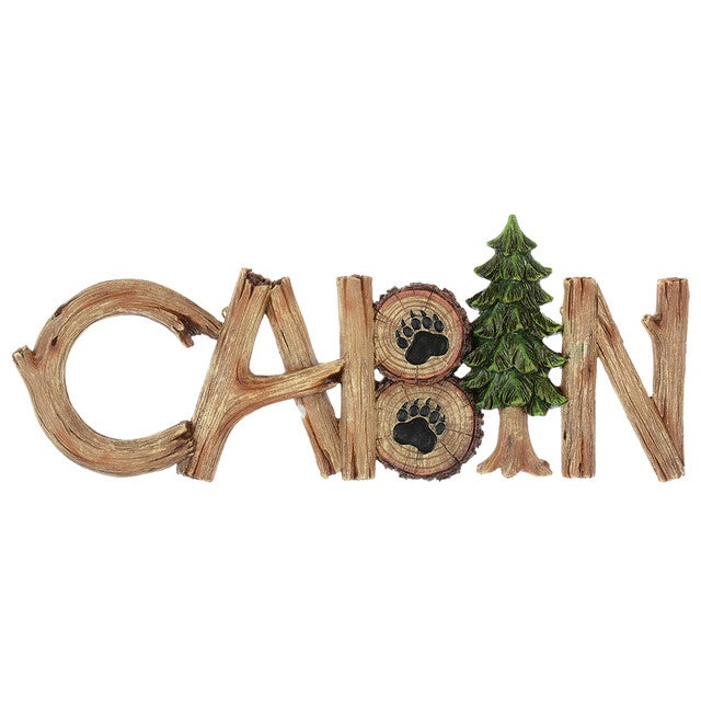 Cabin Twig Wall Plaque - SALE