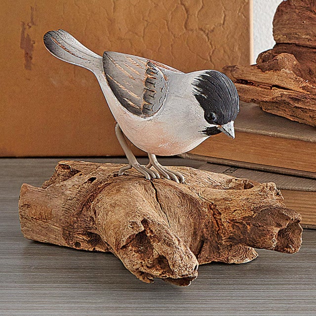 Chickadee Wooden Figurine