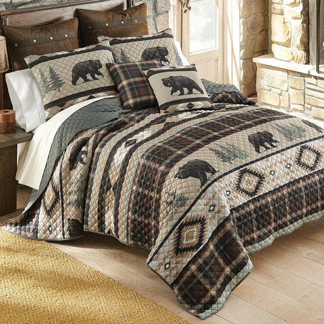 Durango Bear Quilt Bed Set - King - CLEARANCE